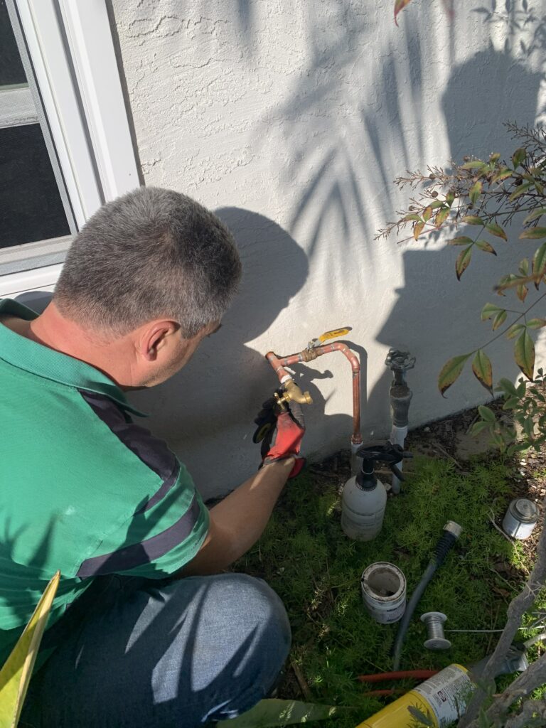 Hose Bib Installation during a repipe