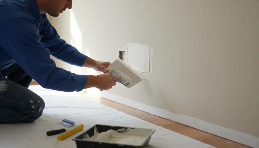 Drywall patch after whole house repipe — Repipe Home Hero San Diego