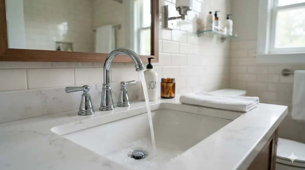 Restored water pressure upstairs after a two-story whole house repipe
