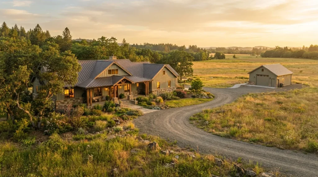 Large Poway property with a detached garage typical of homes needing an extended repipe