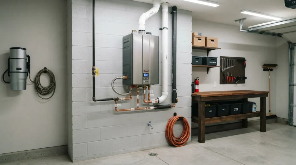 Tankless water heater sized for a larger Poway household