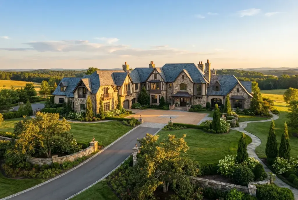 Large Fairbanks Ranch estate home typical of properties needing a staged repipe
